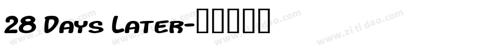 28 Days Later字体转换
